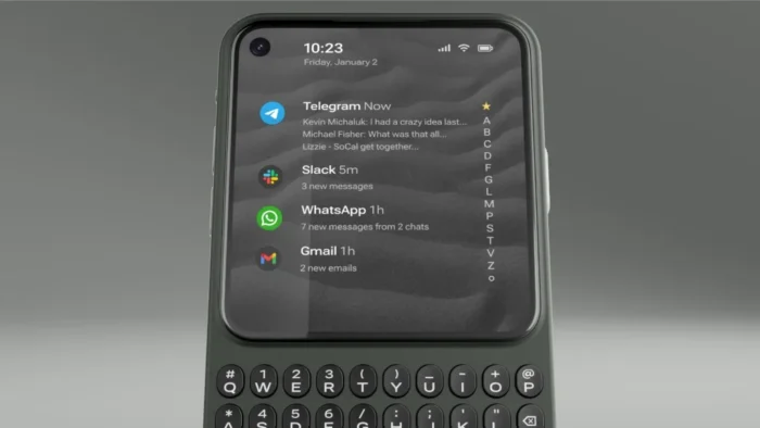 Clicks Blackberry featured screen