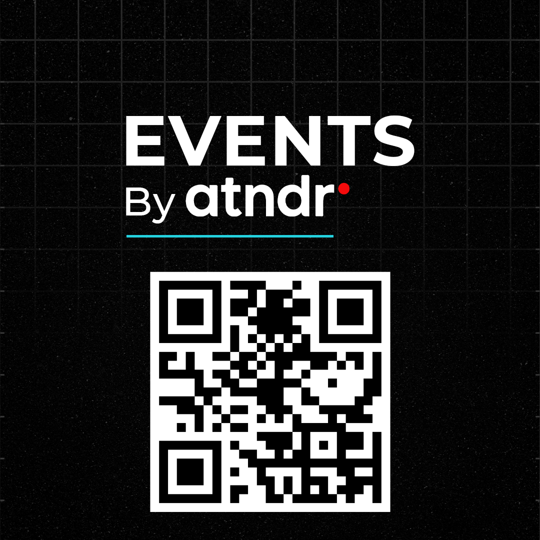 Events by atndr section with QR code