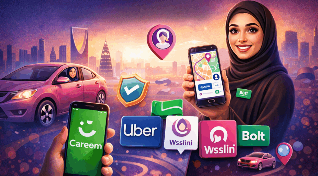 أهمية تطبيقات توصيل نسائية في السعودية 2026