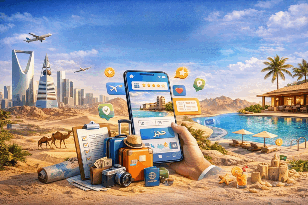 افضل تطبيقات حجز الفنادق والمنتجعات في السعودية وميزات كل منها