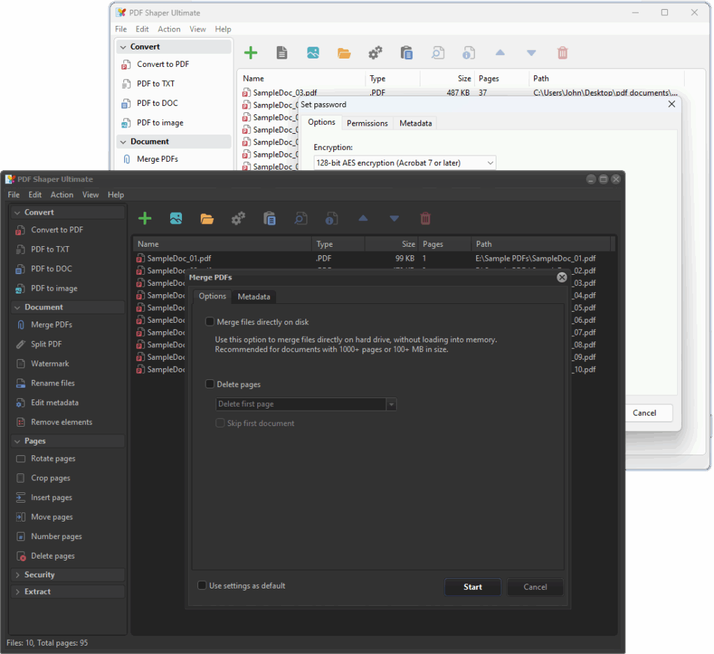pdfshaper convert